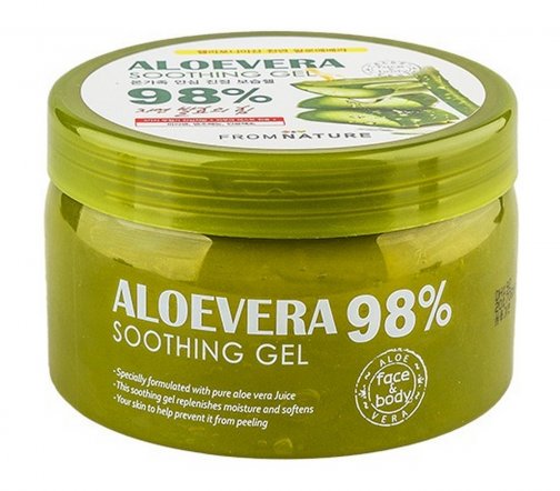 Fromnature Aloe Vera Гель успокаивающий для лица и тела с экстрактом алоэ вера 500гр