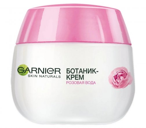 Garnier Skin Naturals Крем для сухой и чувствительной кожи лица Основной уход Розовая вода 48ч 50мл
