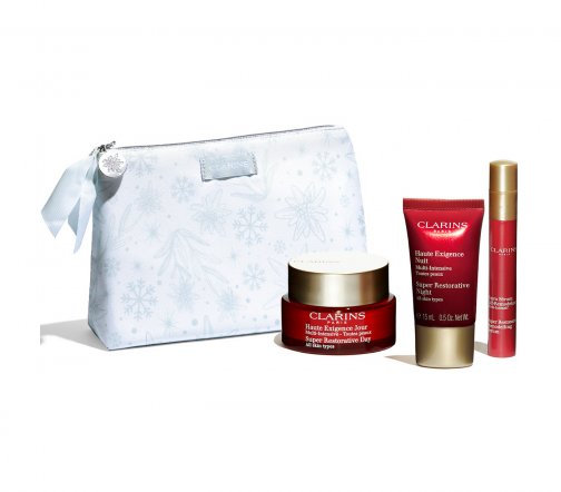 Clarins Multi-Intensive Набор Крем дневной 50мл+Крем ночной 15мл+Сыворотка 10мл+Косметичка