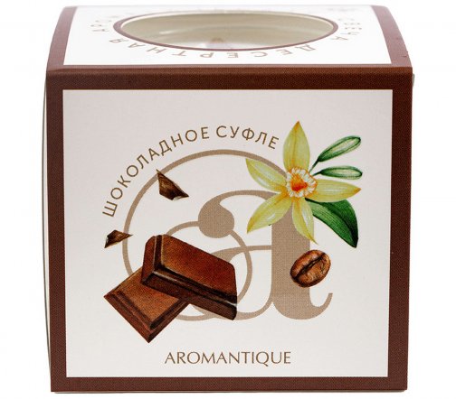 Aromantique Свеча ароматическая в стакане Шоколадное суфле 60гр