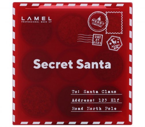 Lamel Professional Палетка теней для век Secret Santa 401