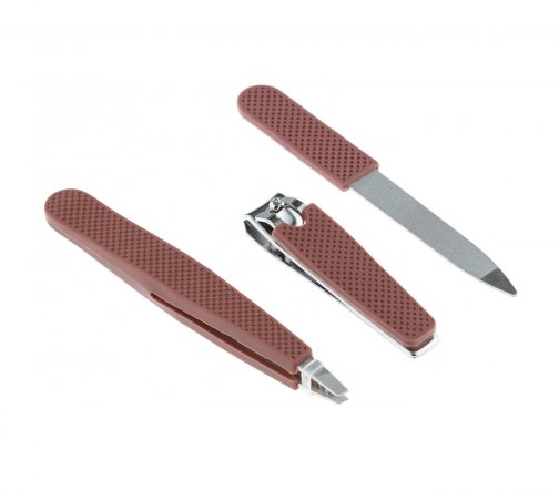 Dewal Beauty Набор маникюрный пилка щипчики для бровей книпсер NAB-4