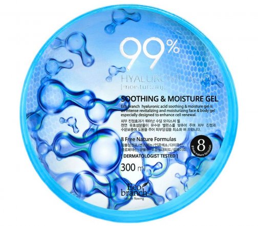 Eco Branch Hyaluronic Acid Гель успокаивающий для тела с гиалуроновой кислотой 300мл