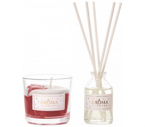 Aroma Harmony Happy Christmas Набор ароматический Замороженные ягоды Свеча 60гр+Диффузор 30мл