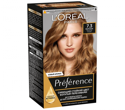 L'Oreal Paris Preference Краска для волос 7.3 Золотой русый