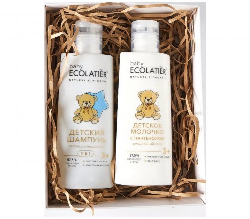 Ecolatier Baby Pure Baby 3+ Набор Шампунь детский 2в1 150мл+Крем детский 75мл