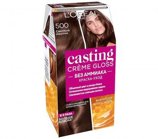 L'Oreal Paris Casting Creme Gloss Краска для волос 500 Светлый каштан
