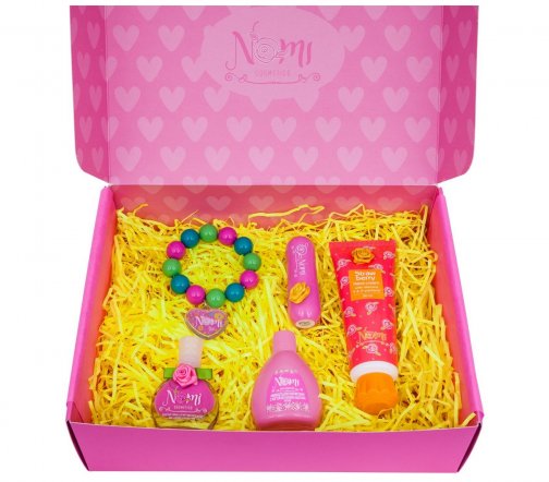 Nomi Набор детский Beauty Box №1 Лак+Жидкость для снятия лака+Бальзам+Крем для рук+Браслет
