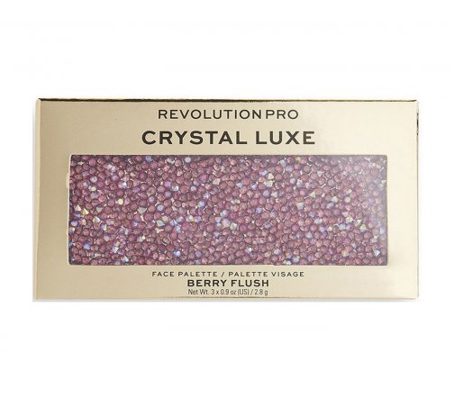 Revolution Pro Палетка для макияжа 3в1 Crystal Luxe Berry Flush