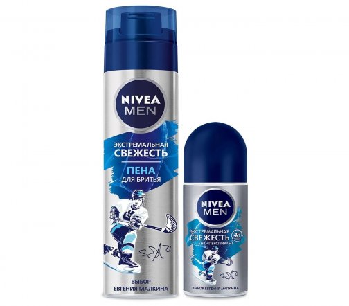 Nivea Men Набор Экстремальная свежесть Пена для бритья 200мл+Дезодорант-ролик 50мл