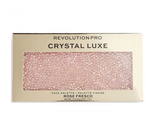 Revolution Pro Палетка для макияжа 3в1 Crystal Luxe Rose Fresco