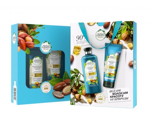 Herbal Essences Набор Марокканское аргановое масло Шампунь 400мл+Бальзам-ополаскиватель 180мл
