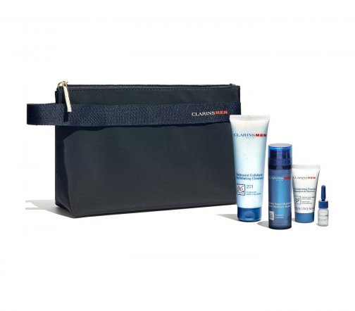 Clarins Men Набор Комплексная программа ухода Очищение-Бритье-Увлажнение