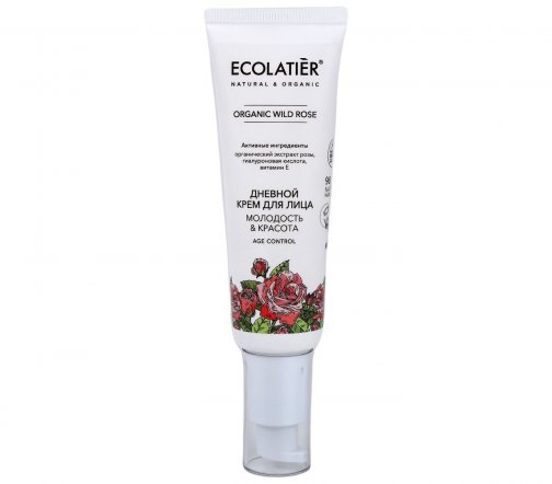 Ecolatier Organic Wild Rose Набор Гель для лица+Молочко для лица+Крем дневной для лица