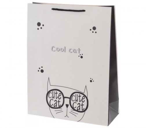Сумка бумажная Cool Cat Ассорти 26*10*32