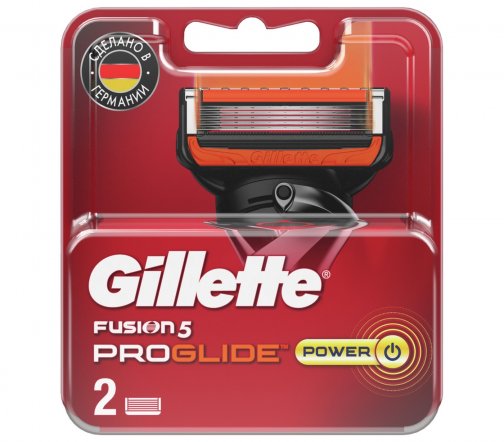 Gillette Men Fusion5 ProGlide Power Red Кассета сменная 2шт