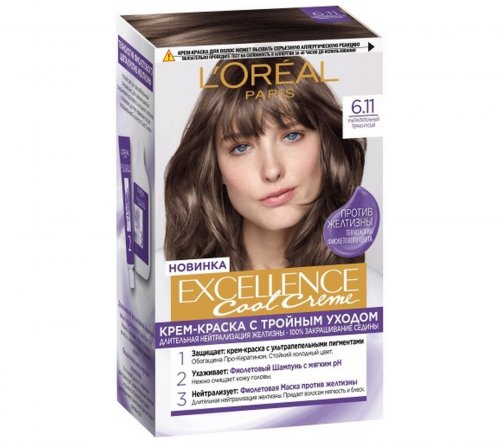 L'Oreal Paris Excellence Краска для волос 6.11 Темный русый