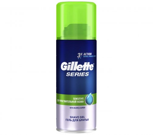 Gillette Men Sensitive Skin Гель для бритья для чувствительной кожи 75мл