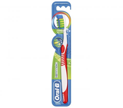 Oral-B Complex Щетка зубная антибактериальная защита щетинок средней жесткости