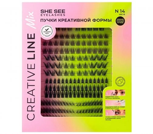 She See Набор накладных ресниц Creativ Line N14.4