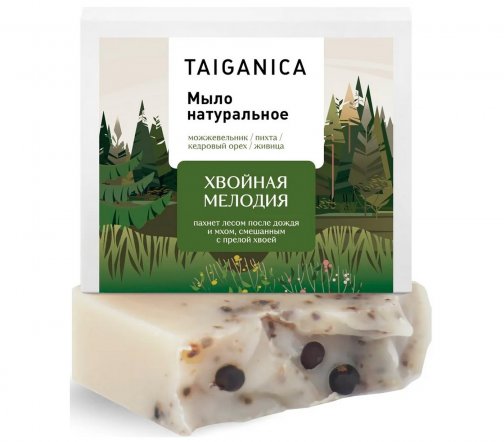 Taiganica Мыло натуральное Хвойная мелодия 90гр