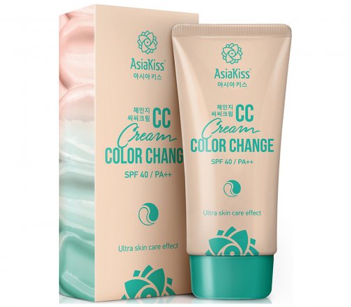 AsiaKiss Color Change CC-крем для выравнивания тона лица SPF40 60мл