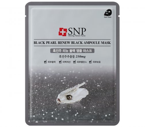 SNP Маска тканевая для лица Black Pearl Renew 25мл