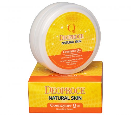 Deoproce Natural Skin Крем питательный для лица Q10 с коэнзимом 100 гр