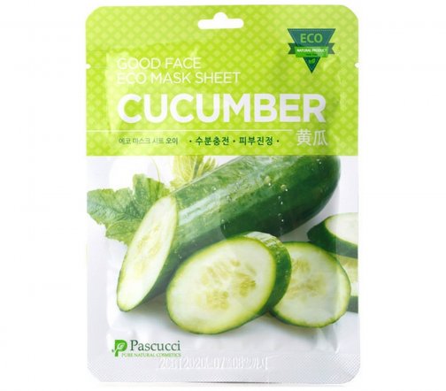 Pascucci Маска тканевая увлажняющая для лица Огурец 23мл