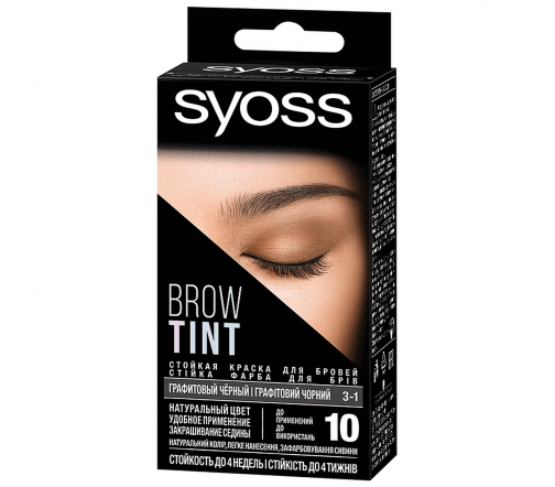 Schwarzkopf Syoss Краска для бровей Brow Tint 3-1 Графитовый черный
