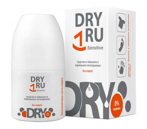 Dry Ru Sensitive (Ру Сенситив) Антиперспирант-ролик Средство от обильного потоотделения 50мл