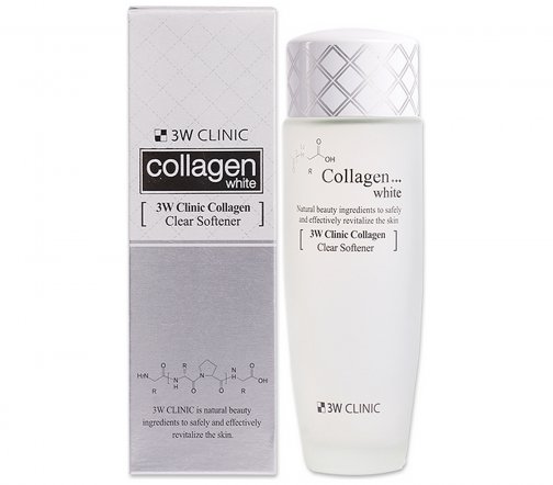 3W Clinic Collagen Clear Softener Тоник для лица осветляющий 150мл