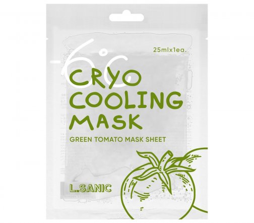 L.Sanic Cryo Cooling Маска тканевая охлаждающая с экстрактом зеленого томата 25мл