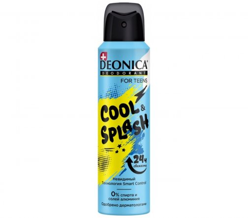 Deonica Дезодорант-спрей детский For Teens Cool&Splash 150мл