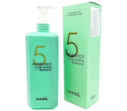 Masil 5 Probiotics Scalp Scaling Шампунь для глубокого очищения кожи головы с 5 пробиотиками 500мл