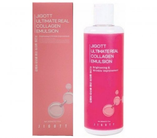 Jigott Ultimate Real Collagen Эмульсия антивозрастная с коллагеном 300мл