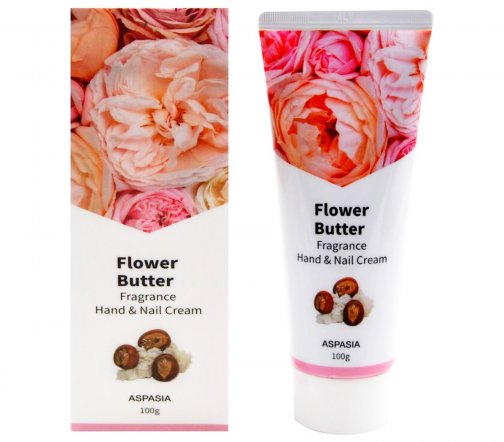 Aspasia Крем для рук и ногтей Flower Butter с цветочными экстрактами 100гр