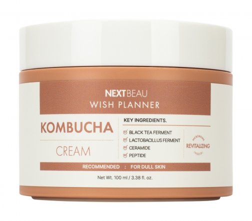 Nextbeau Wish Planner Крем для лица с комбучей, пробиотиками и гиалуроновой кислотой 100мл