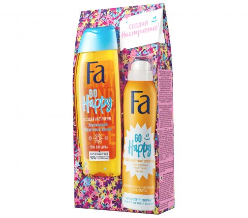 Schwarzkopf Fa Набор Go Happy Гель для душа 250мл+Дезодорант-спрей 150мл