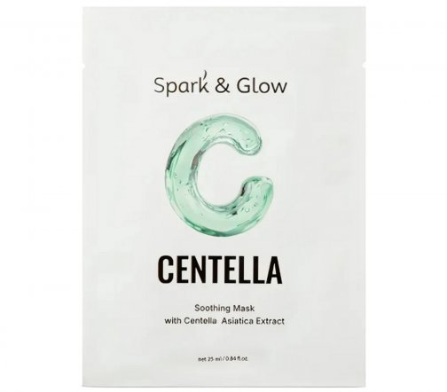 Spark'&Glow Маска тканевая для лица с центеллой 25мл