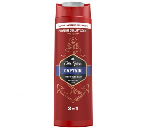Old Spice Гель для душа+Шампунь 3в1 Captain 400мл