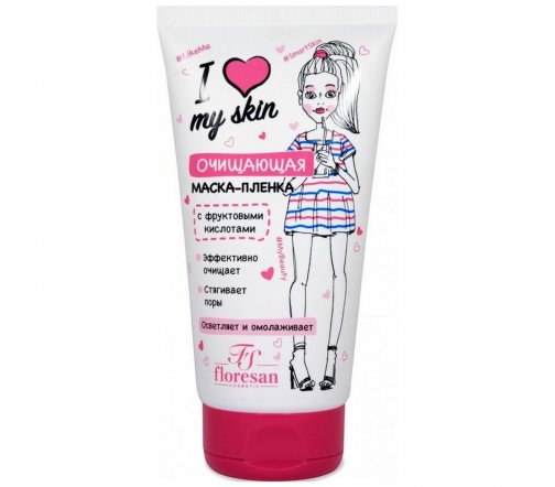 Floresan I Love My Skin Маска-пленка очищающая для лица 150мл