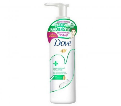 Dove Гель-актив мицеллярный для снятия макияжа 120мл