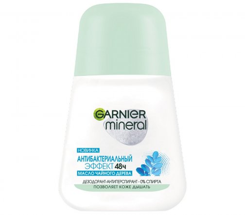 Garnier Body Mineral Дезодорант-антиперспирант ролик Антибактериальный эффект 48ч 50мл