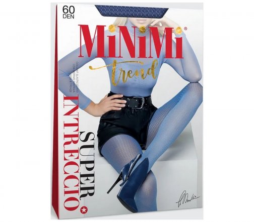 Minimi Колготки Trend Intreccio Super 60 den 2-S Jeans