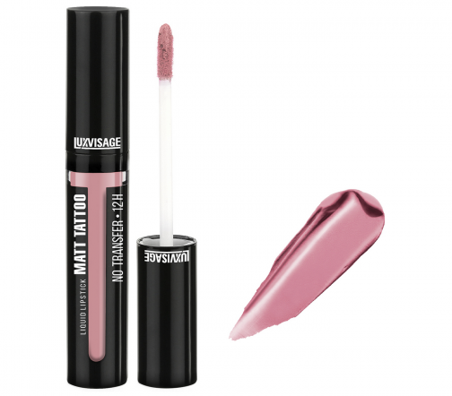 Luxvisage Помада жидкая Matt Tatto No Transfer 12H 123 Пыльная Роза