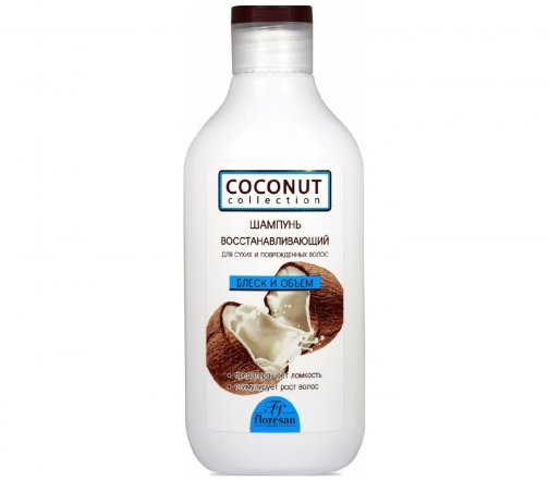 Floresan Coconut Collection Шампунь восстанавливающий для сухих и поврежденных волос 300мл