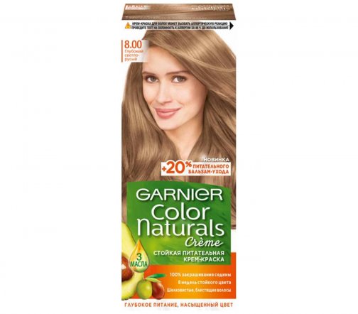 Garnier Color Naturals Крем-краска для волос 8.00 Глубокий Светло-русый