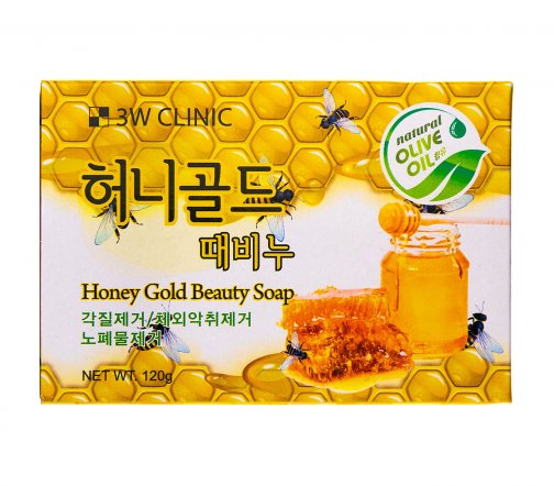 3W Clinic Honey Gold Beauty Мыло 120г