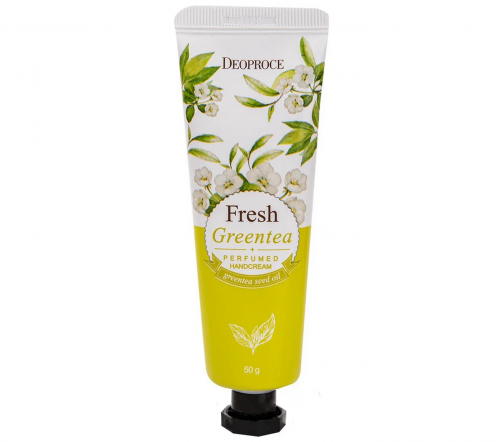 Deoproce Крем для рук Fresh Greentea Perfumed 50г